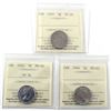 Image 1 : 1937 5c VF-20, 1944 5c MS-64 & 1953 SF NL MS-64 ICCS Certified. 3pcs