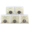 Image 1 : 1964 5c MS64, 1965 5c PL64, 1966 5c PL-64 Heavy Cameo, 1968 5c PL-64 Heavy Cameo & 1969 5c PL-64 Hea