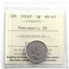Image 1 : 2004P Canada 5-cents ICCS Certified MS-67 NBU