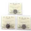 Image 1 : 2010, 2012 & 2014 Canada 10-cents ICCS Certified MS-66. 3pcs