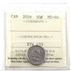 Image 1 : 2016 Canada 10-cents ICCS Certified MS-66