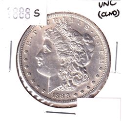 1888-S USA Morgan Dollar Uncirculated (cleaned)