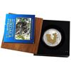 Image 1 : 2011 Australia 1oz Gilded Koala Fine Silver Coin Encapsulated in Display Box with COA (small scratch