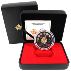 2018 Canada $30 Evolving a Nation Fine Silver Coin (Capsule scratched). (TAX Exempt)