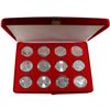 Image 1 : *Mixed Lot of 12x Canada 1oz Commemorative Silver Maple Leafs All Different Designs Encapsulated in 