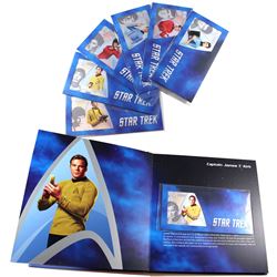 2018 Niue Star Trek 5g Fine Silver Coin Note Full Set with Collector's Album. You will receive Capta