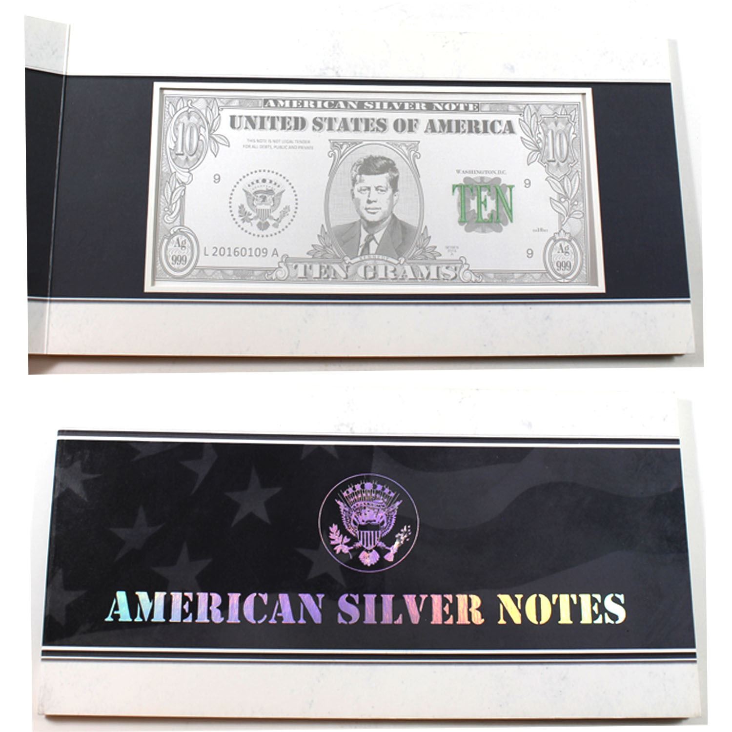 Unique! 10 Gram .999 Fine Silver American Silver Note
