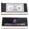 Image 1 : Unique! 10 Gram .999 Fine Silver American Silver Note "Kennedy - Establishment of the Peace Corps". 