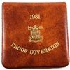Image 3 : 1981 Great Britain Gold Proof Sovereign in Original Brown Royal Mint Display with COA. Contains 0.23