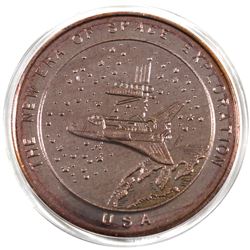 RARE 1982 Kennedy Space Center Florida "The New Era of Space Exploration" 1oz .999 Fine Silver Coin 
