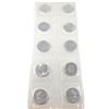 Image 1 : 10 x 1990 Canada 1oz Fine Silver Maple Leafs in Original RCM Sealed Plastic Mint Sheet. 10pcs (TAX E