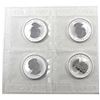 Image 2 : 4 x 2009 Canada 1oz Ox Privy .9999 Fine Silver Maple Leafs in Sealed Plastic Sheet from the Mint. 4p