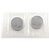 Image 2 : 2011 Canada 1oz Wolf .9999 Fine Silver Maple Leafs in Sealed Plastic from the Mint (light toning spo