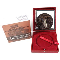 2017 Canadian Heritage Mint 1867-1927 Diamond Jubilee of Confederation Bronze Medal Restrike Antique