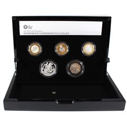 2018 United Kingdom Limited Edition Silver Proof Commemorative 5-coin Set. Scarce Issue!