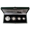 Image 1 : Scarce 1997 Great Britain 4-coin Britannia Fine Silver Proof Collection. You will receive 1oz, 1/2oz