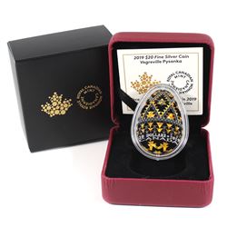 2019 Canada $20 Vegreville Pysanka Fine Silver Coin (TAX Exempt)