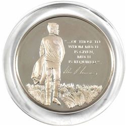 1973 The John F. Kenned Memorial Medal Minted by the Franklin Mint. Sculpted by Gilroy Roberts, this