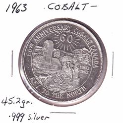 Scarce 1903-1963 60th Anniversary of Cobalt Canada 'Key to the North' Struck from .999 Pure Silver M