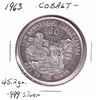 Image 1 : Scarce 1903-1963 60th Anniversary of Cobalt Canada 'Key to the North' Struck from .999 Pure Silver M