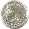 Image 1 : 1990 Australia $5 1oz Kookaburra Fine Silver Coin in Capsule (TAX Exempt)