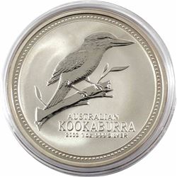 2003 Australia $5 1oz Kookaburra Fine Silver Coin in Capsule. Low mintage of only 109,439!!! (TAX Ex