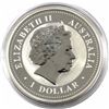 Image 2 : 2008 Australia $5 1oz Kookaburra Fine Silver Coin in Capsule (light toning spot). TAX Exempt