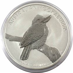 2010 Australia $5 1oz Kookaburra Fine Silver Coin in Capsule (TAX Exempt)