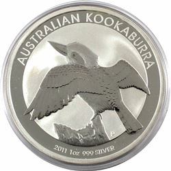2011 Australia $5 1oz Kookaburra Fine Silver Coin in Capsule (TAX Exempt)