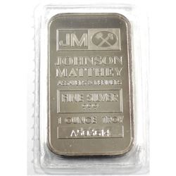 Johnson Matthey 1oz Fine Silver Bar (Tax Exempt)