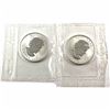 Image 2 : 2004 Canada 1oz Libra & Aquarius Privy Mark Maple Leafs in Sealed Mint Plastic (Libra toned, Aquariu