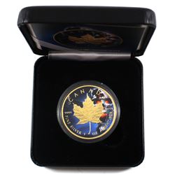 2018 Canada 1oz Coloured & Gilded Skull .9999 Fine Silver Maple Encapsulated in Smitty's Treasures B