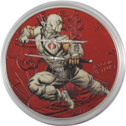 2017 USA 1oz GI Joe Storm Shadow .999 Fine Silver Coloured Eagle in Capsule (TAX Exempt)