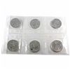 Image 1 : 1990 Canada 1oz .9999 Fine Silver Maple Leafs in Sealed Mint Plastic Sheet (some coins are lightly t
