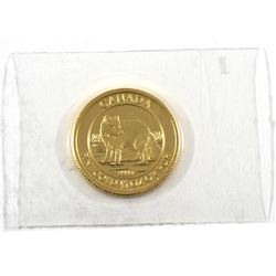 2014 Canada 1/4oz .9999 Fine Gold Arctic Fox in Sealed Mint Plastic (TAX Exempt)