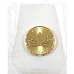 2019 Canada 1/2oz .9999 Fine Gold Maple Leaf in Sealed Mint Plastic (TAX Exempt)