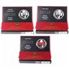 Image 1 : 2005 Canada Silver Dollars - Brilliant Uncirculated, Proof & Enameled Proof Versions (light scratche