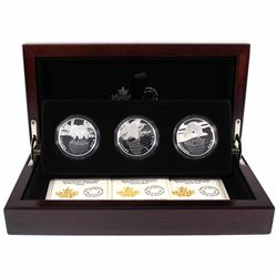 2016 Canada Reflections of Wildlife 3-coin Fine Silver Set in Deluxe Case (TAX Exempt)