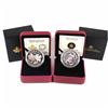 Image 1 : 2012 Canada $15 Maple Hologram - Maple of Good Fortune & 2014 $20 Majestic Maple Leaves Fine Silver 