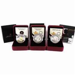 2014 Canada $20 Fine Silver Coins - Untamed Canada: Wolverine, Iconic Polar Bear & The Bison: A Fami