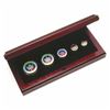 Image 1 : 2003 Canada Hologram 5-coin Fine Silver Maple Leaf Set (1oz capsule has a scratch, 1/20oz coin has 2