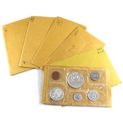 1962-1967 Canada Proof Like Sets. 1962 & 1963 come in non original envelopes, but 1962 includes a CO