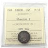 Image 1 : 1880H Canada 10-cent Obverse 1 ICCS Certified F-12