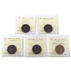 Image 1 : 1882-1901 Canada 1-cent ICCS Certified - 1882H Obverse 2 VF-20, 1888 VF-20, 1896 VF-20, 1899 VF-20 &