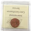 Image 2 : 1965 Canada 1-cent Large Beads Pointed 5 ICCS Certified MS-64 Red