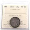 Image 1 : 1858 Canada 20-cent ICCS Certified VF-20