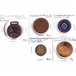 Lot of Miscellaneous Tokens - 1939 Medaglia Fascista Italiano Palermo, Heaverich Bros & Co. Men's & 