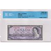 Image 1 : 1954 $10 BC-40b, Bank of Canada, Beattie-Rasminsky, Modified Portrait, S/N: S/V7901796, CCCS Certifi