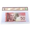 Image 2 : 2004 $50 BC-65a, Bank of Canada, Jenkins-Dodge, Changeover, Printed in 2006, S/N: AHJ3020374, BCS Ce