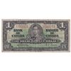 Image 1 : 1937 $1 BC-21c, Bank of Canada Note with Neat Serial Number Z/L7227772.